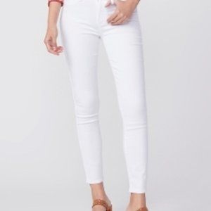Paige Hoxton High Rise White Skinny Ankle Jean Size 24